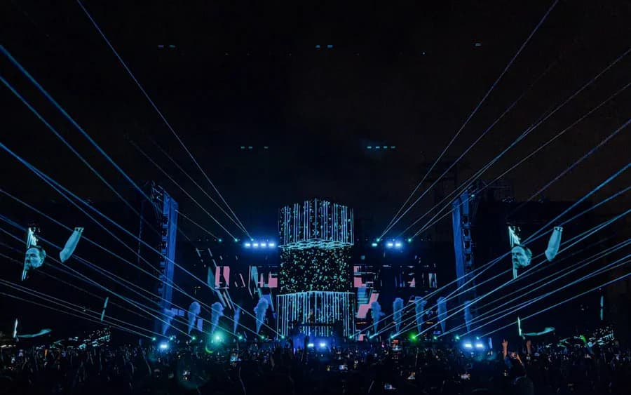 Laser show for David Guetta’s The Monolith performance in Santo Domingo